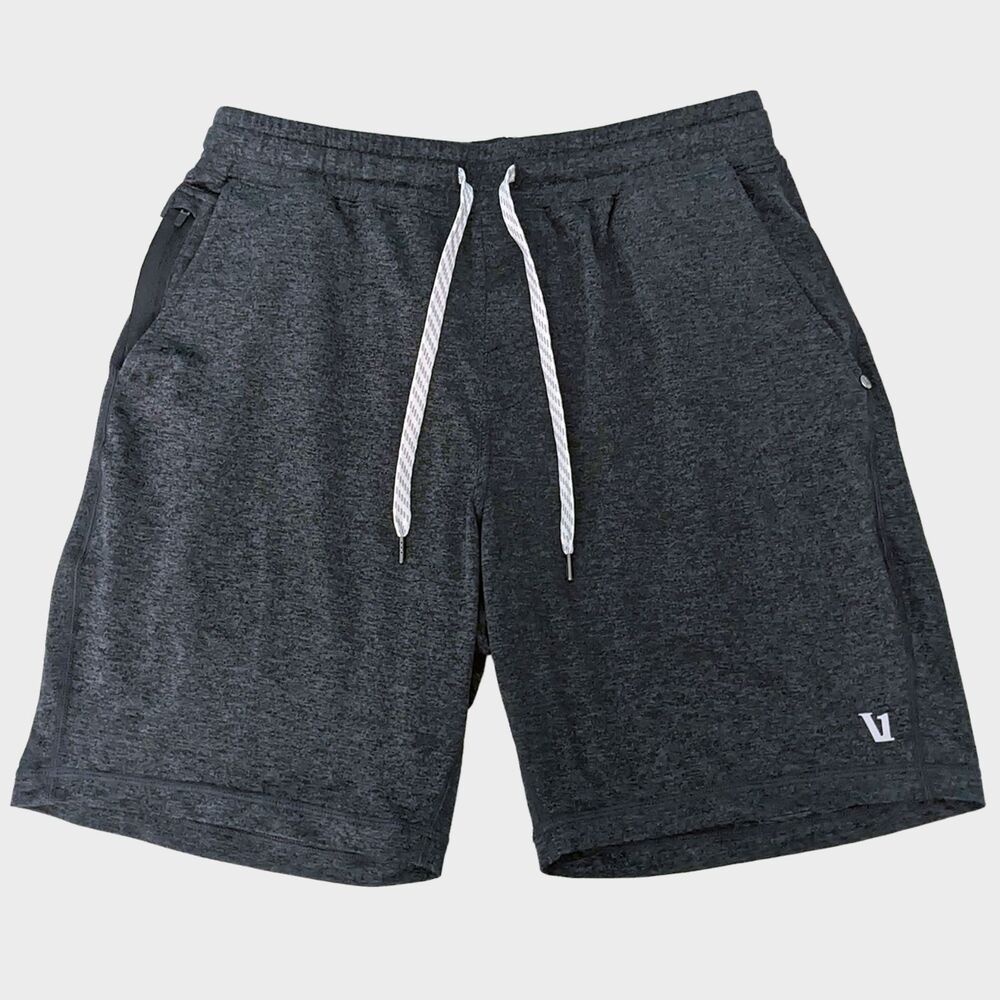 Vuori Men's Ponto Performance Shorts - Dark Gray - Buttery Soft - Excellent